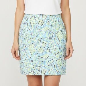 CARBONE Women’s Multicolor Geometric Pattern Mini Skirt